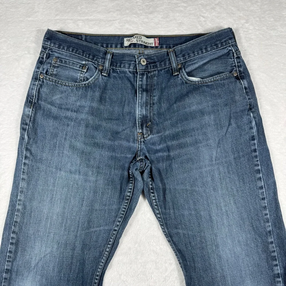 Levis 559 Relaxed Straight Jeans‎ Mens 36x32 Blue Denim Medium Wash 100% Cotton